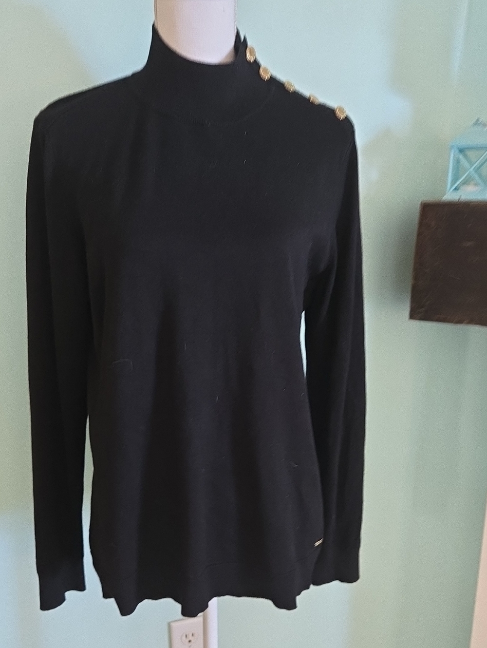 Calvin Klein Mock Neck Sweater L